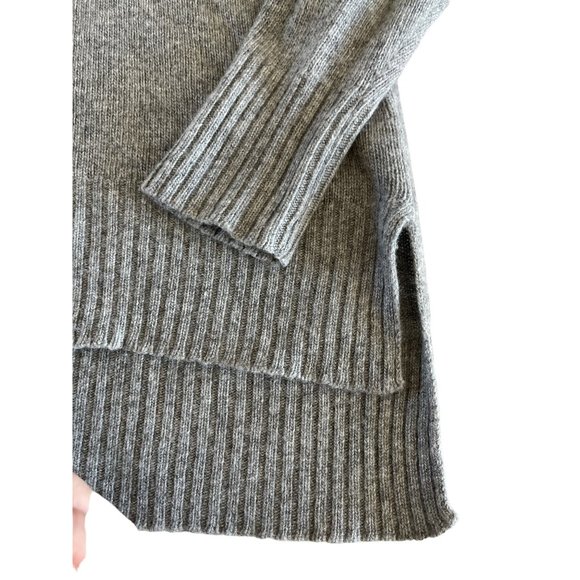 Bartolini Wool Cashmere‎ Turtleneck Cowl Neck Sweater Gray Small Made in Italy - Picture 2 of 7